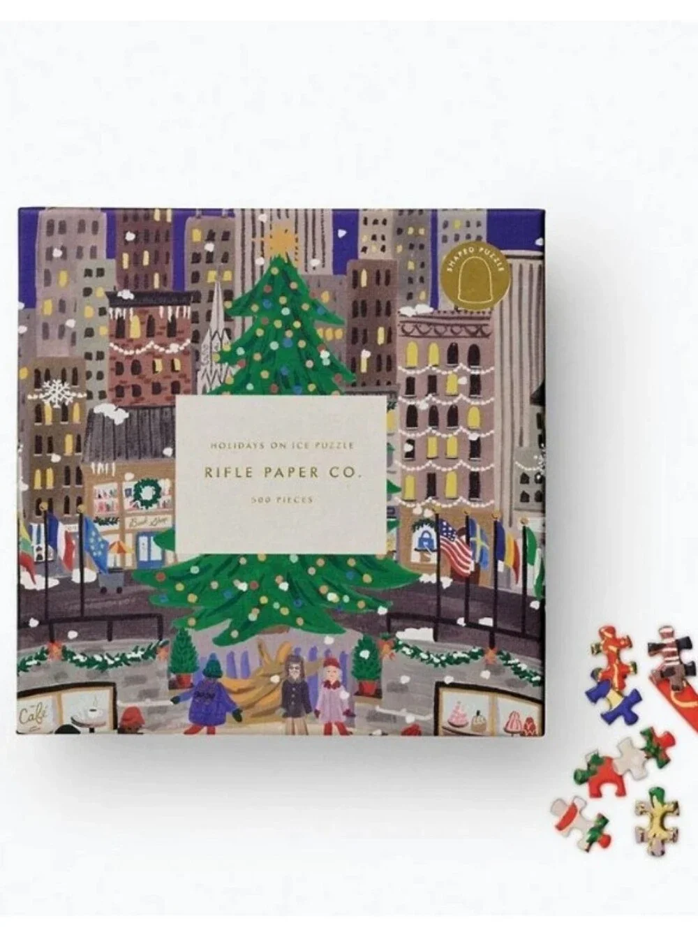 Rifle Paper Co Holidays On Ice Puzzle